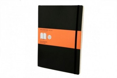 Moleskine Notebook Extra Large 19x25 Ruled Black, Soft Cover
