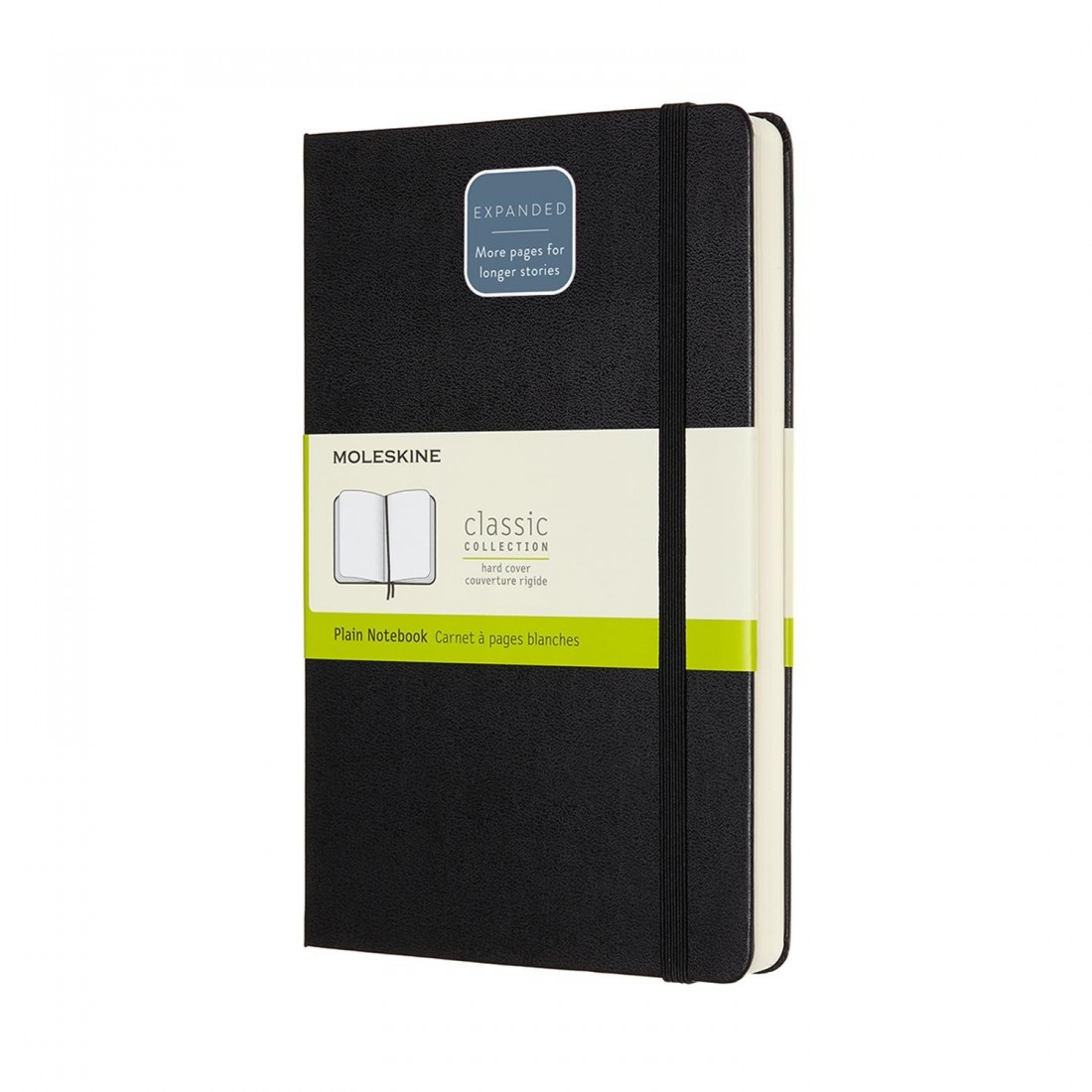 Moleskine Notebook Plain Expanded Version Large 13x21 Black Hard Cover