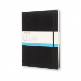 Notebook Extra Large 19x25 Dotted Black Hard Cover  Moleskine