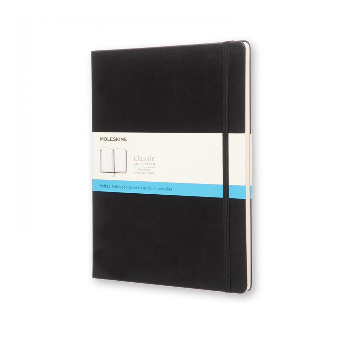 Notebook Extra Large 19x25 Dotted Black Hard Cover  Moleskine