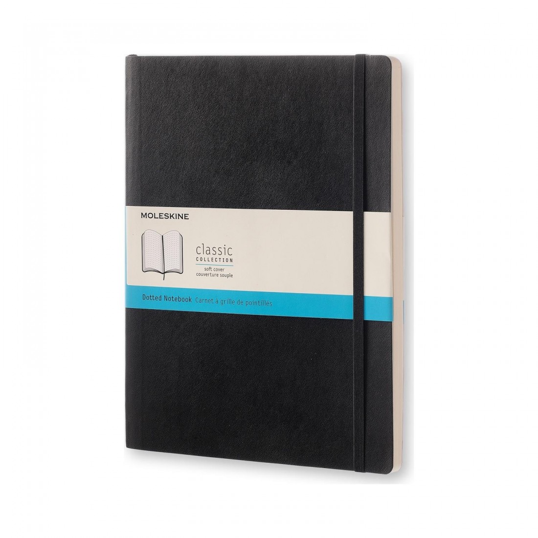 Notebook Extra Large 19x25 Dotted Black Soft Cover Moleskine M