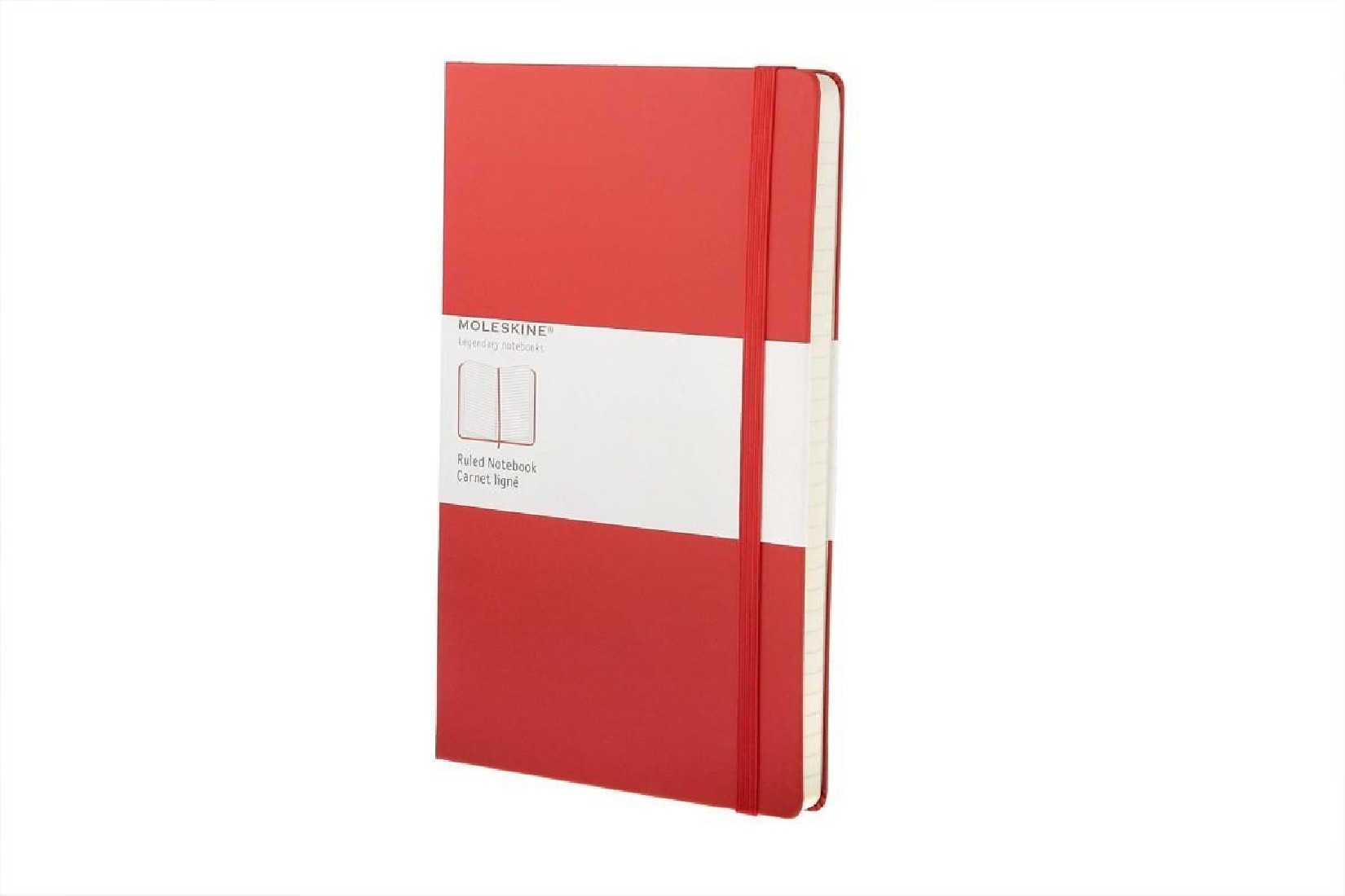 Notebook Large 13x21 Ruled Red Hard Cover Moleskine M