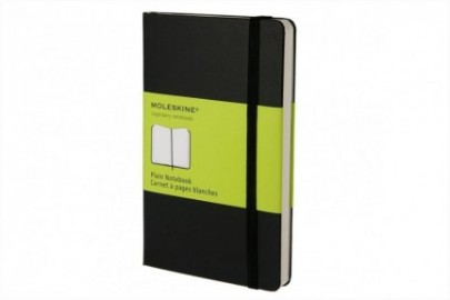 Notebook Pocket 9x14 Plain Black Hard Cover, Moleskine