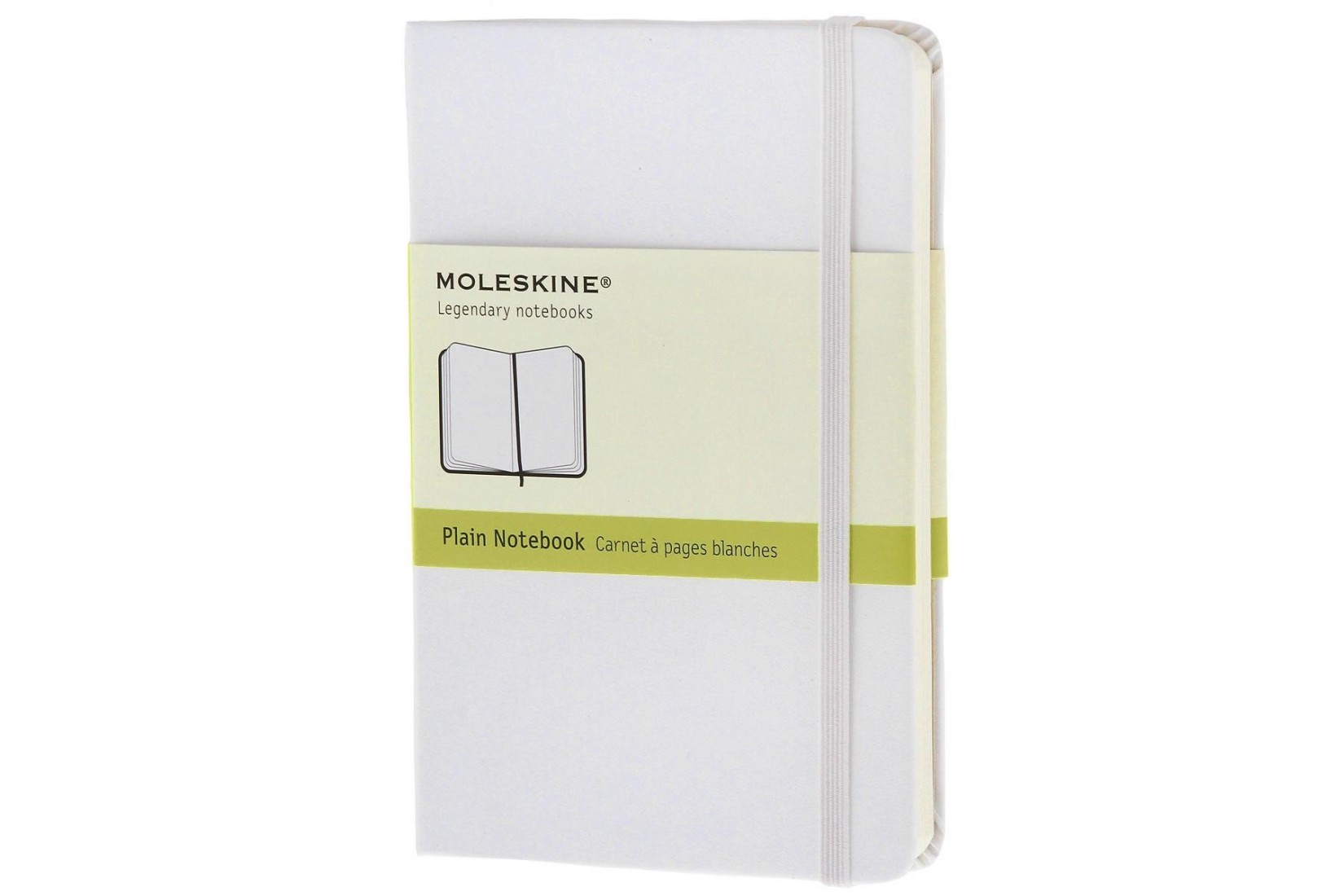 Notebook Pocket 9x14 Plain White Hard Cover Moleskine