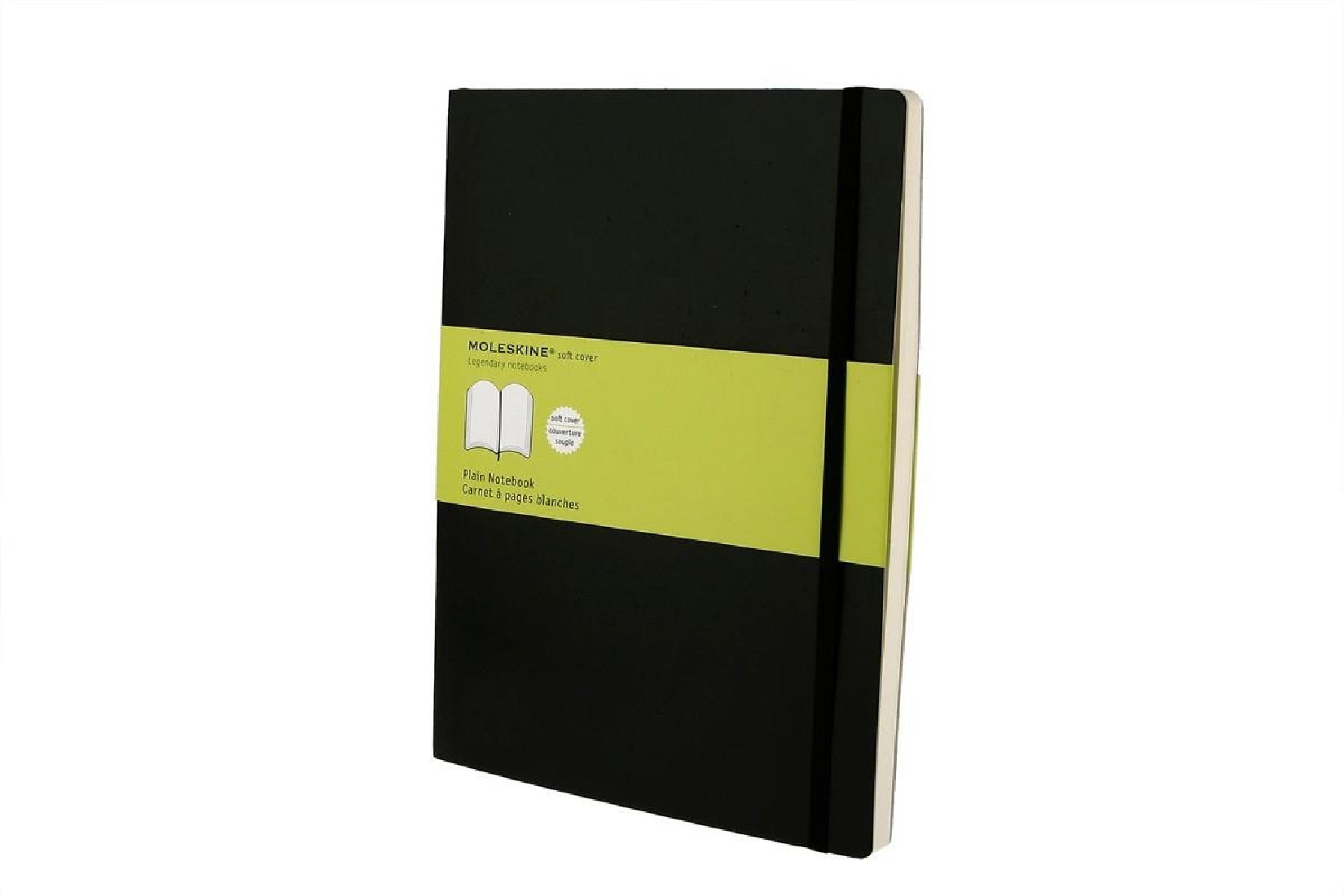 Notebook Extra Large 19x25, Plain Black Soft Cover, Moleskine