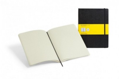 Notebook Extra Large 19x25 Squared Black Soft Cover Moleskine M