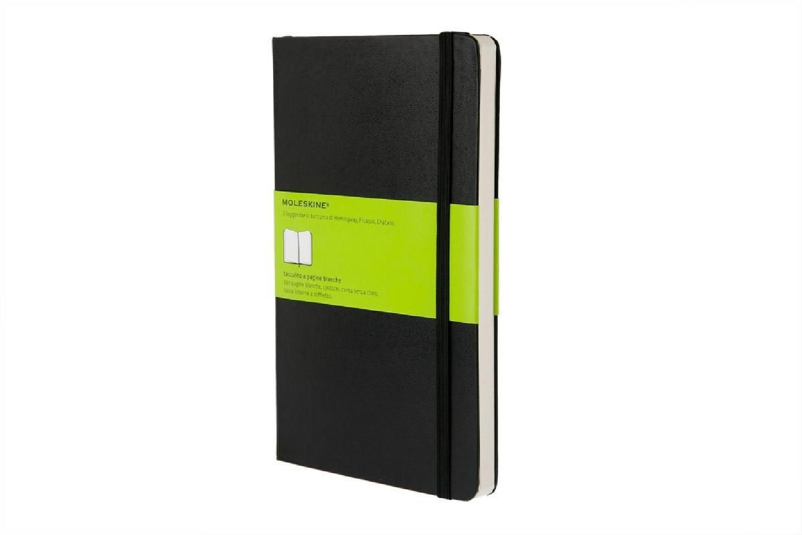 Notebook Large 13x21 Plain Black Soft Cover, Moleskine