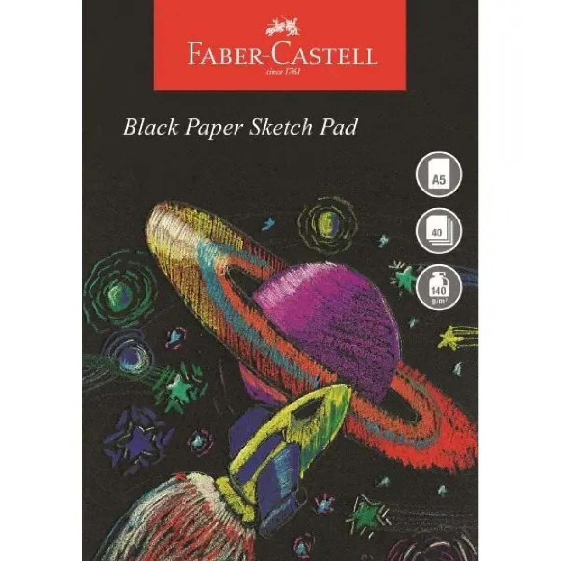 Faber Castell Black Edition Pad Sketch A5 140gsm 40 Sheets WD859010
