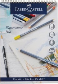 Faber Castell A3 Watercolour spiral pad, 190 gsm, 15 sheets, WD862010