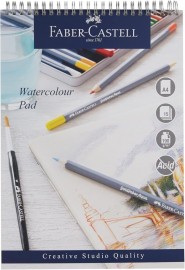 Faber Castell watercolour spiral pad A4, 15 sheets, 90 gsm, acid free, WD862119