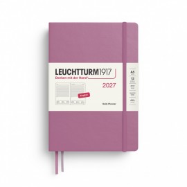 12M Daily Diary 2027, A5, hardcover, Dusty Rose, Leuchtturm 1917