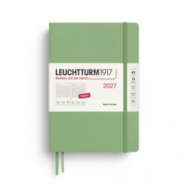 12M Daily Diary 2027, A5, hardcover, Sage, Leuchtturm 1917