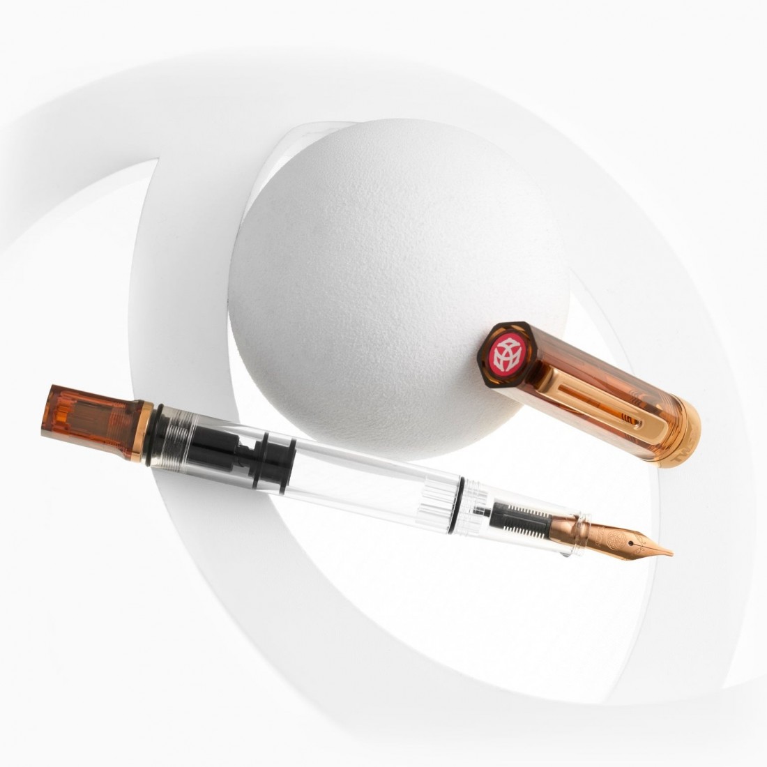 Twsbi Eco Rootbeer with bronze trims piston filling fountain pen