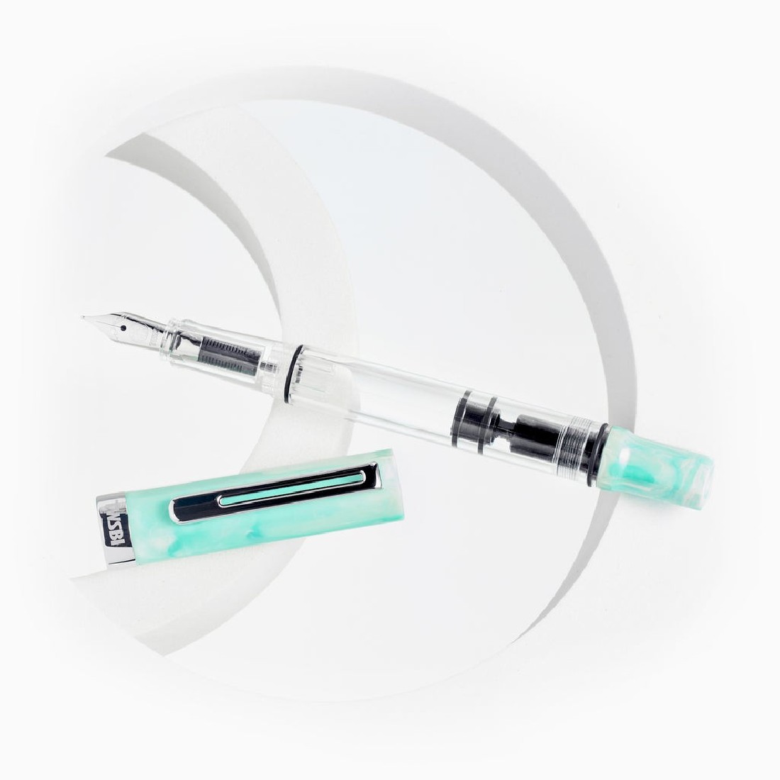 Twsbi Eco Amazonite piston filling  fountain pen