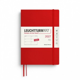 12M Weekly Planner 2027, A5, softcover, Cherry, Leuchtturm 1917