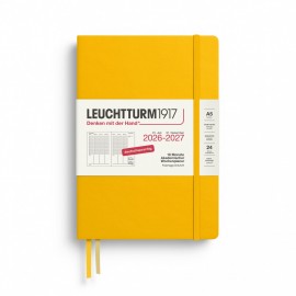 18M Week Planner and Notebook 2026-2027, A5, hardcover, Sunflower, Leuchtturm 1917
