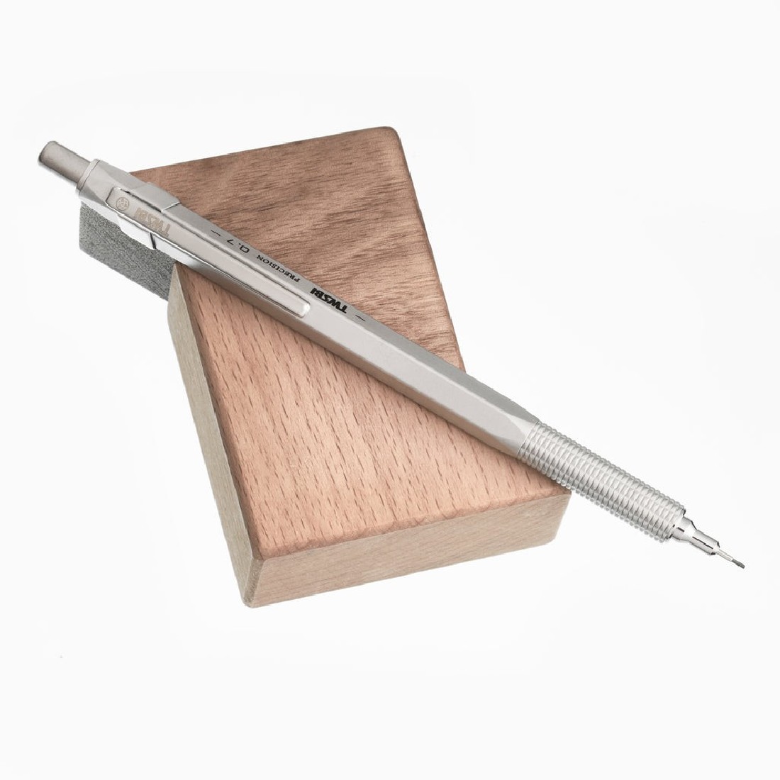 TWSBI Precision Retractable Pipe Pencil  0,5mm Matt Silver