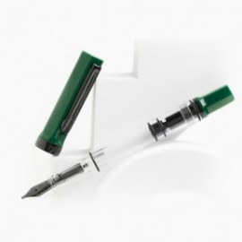 Twsbi Eco Green Irish, with onyx trims, piston filling fountain pen