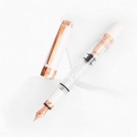 Twsbi Diamond 580 White Rose Gold II piston filling Fountain pen