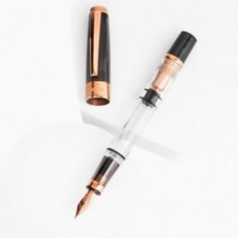 Twsbi Diamond 580 Smoke Rose Gold II piston filling Fountain pen
