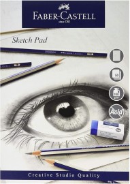 Faber Castell Sketch Pad A4, 50 sheets, 100 gsm, acid free, WD791310