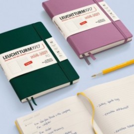18M Weekly Planner and Notebook 2026-2027, A5, hardcover, Black, Leuchtturm 1917