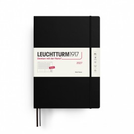 12M Week Planner and Notebook 2027, A4 plus, hardcover, Black, Leuchtturm 1917