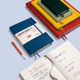 12M Weekly Planner and Notebook 2027, B5, hardcover, Cherry, Leuchtturm 1917