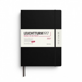 12M Daily Diary 2027, A4 plus, hardcover, Black, Leuchtturm 1917