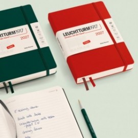 12M Daily Diary 2027, A4 plus, hardcover, Black, Leuchtturm 1917