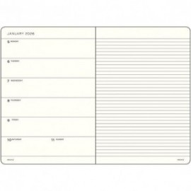 12M Weekly Planner and Notebook 2027, A5, hardcover, Navy, Leuchtturm 1917