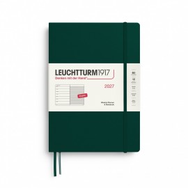 12M Weekly Planner and Notebook 2027, B5, hardcover, Forest Green, Leuchtturm 1917
