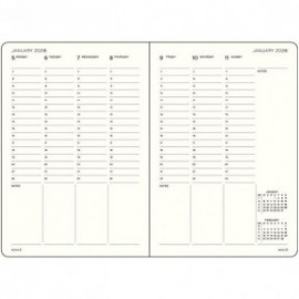 12M Week Planner and Notebook 2027, B5, hardcover, Black, Leuchtturm 1917