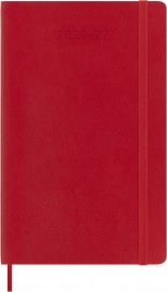 Moleskine Classic Weekly Planner 2026/2027 Weekly, 18 months, large 13x21, soft cover, Scarlet Red