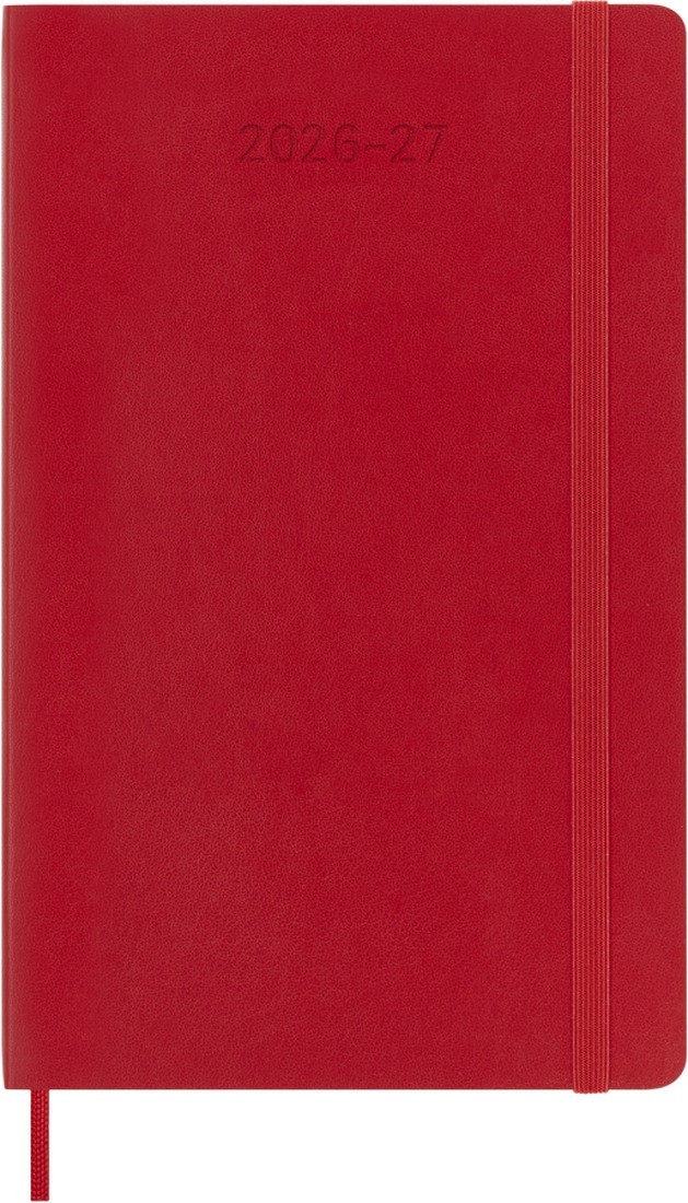 Moleskine Classic Weekly Planner 2026/2027 Weekly, 18 months, large 13x21, soft cover, Scarlet Red