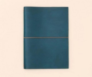 Paper Republic A4 Leather Portfolio Blue Petrol.