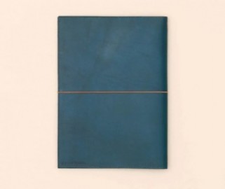 Paper Republic A4 Leather Portfolio Blue Petrol.