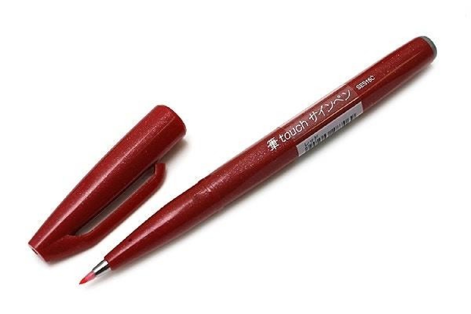 Pentel Fude Touch Brush Sign Pen - Red