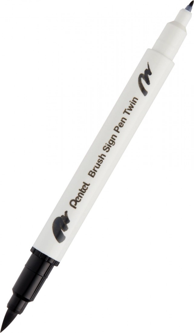 Pentel Brush Sign Pen Twin T101 Black