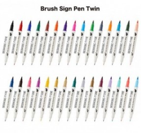 Pentel Brush Sign Pen Twin T101 Black