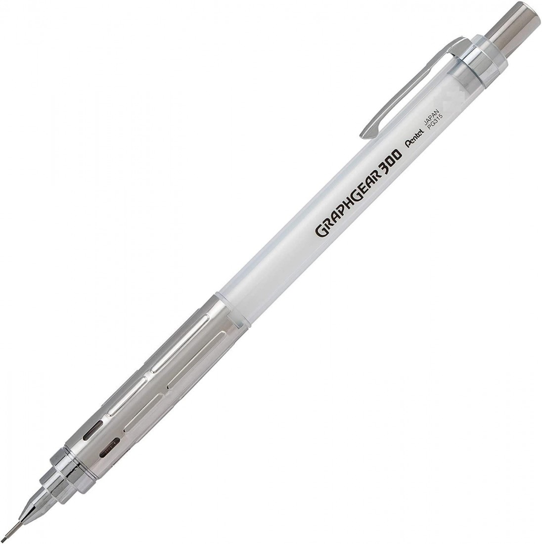 Pentel Graphgear 300 White 0.7mm mechanical pencil  PG317-TWX