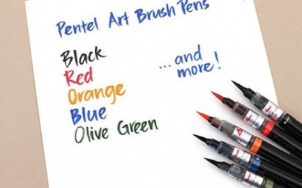 Pentel Art Brush Pen - Yellow Orange   GFL140