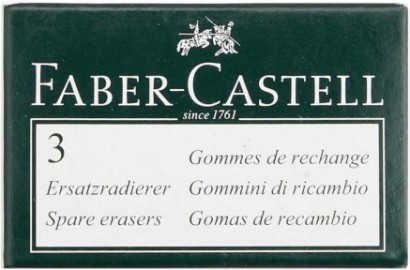 Spare eraser Perfect Pencil, Magnum, 3pcs 188659 Graf Von Faber Castell