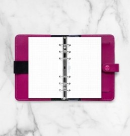 Filofax refill personal white dotted paper 132680.