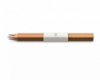 Graf Von Faber Castell 3 graphite pencils Guilloche, brown 118623