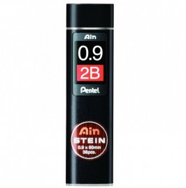 Leads for Mechanical Pencils 0,9mm 2B 36 pcs Ainstein Pentel