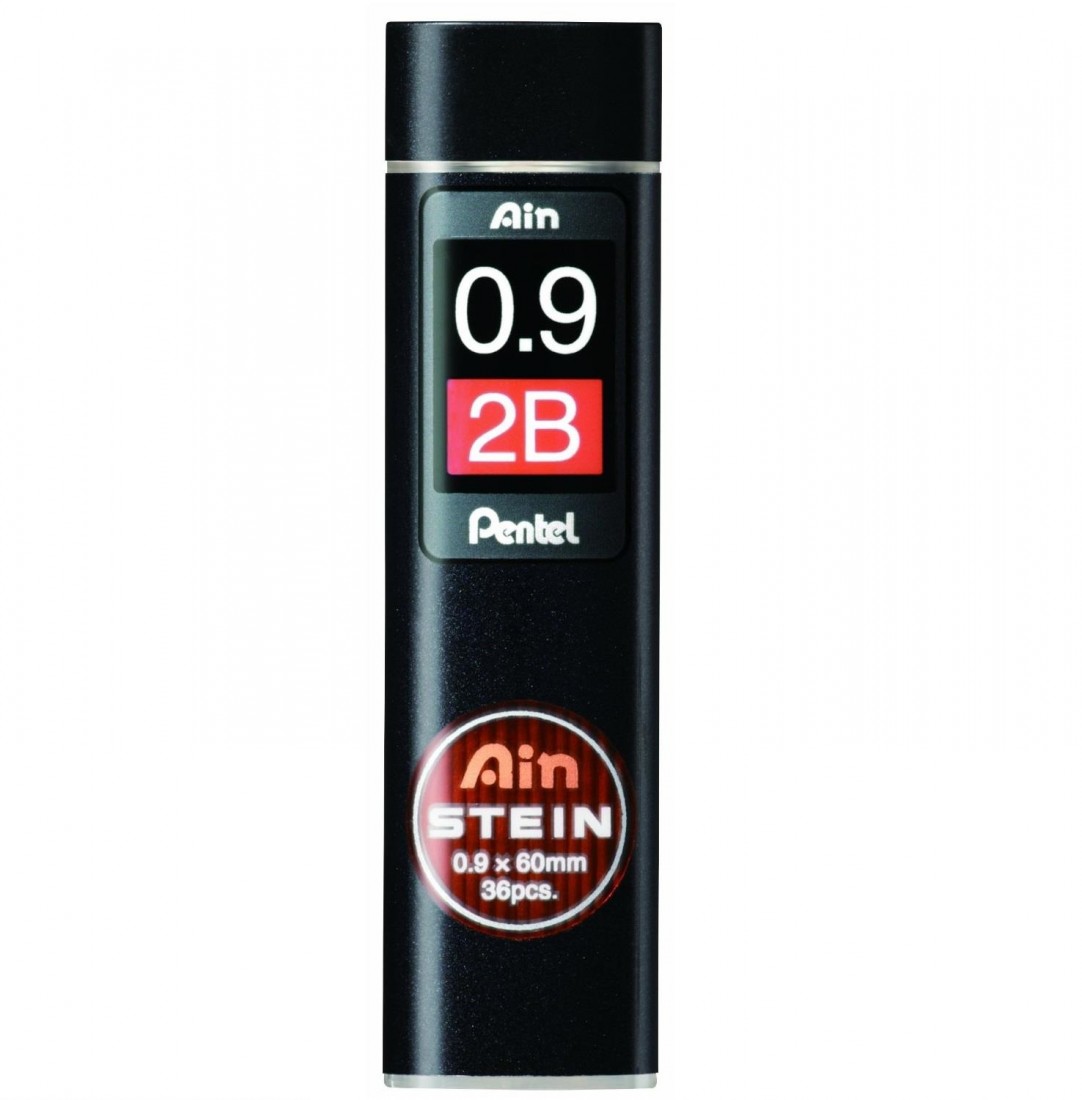 Leads for Mechanical Pencils 0,9mm 2B 36 pcs Ainstein Pentel