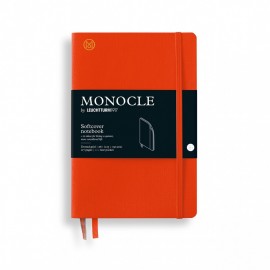 Leuchtturm 1917 Monocle Mandarin notebook softcover B6 plus 125x190mm, 117 dotted  pages with 1 rear pocket