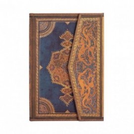 Paperblanks Safavid Indigo Mini 10X14 lined notebook, hard cover, magnetic closure