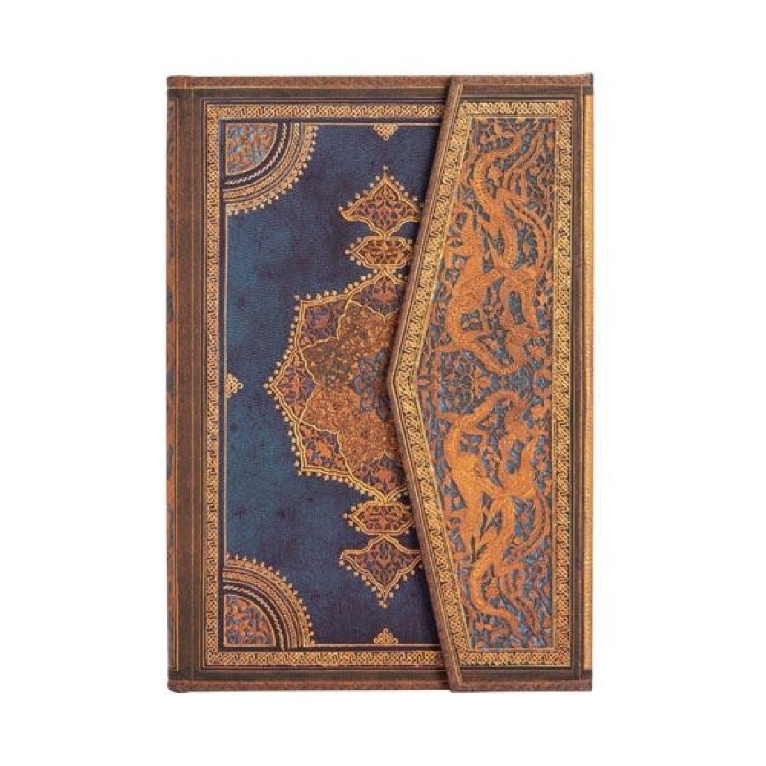 Paperblanks Safavid Indigo Mini 10X14 lined notebook, hard cover, magnetic closure